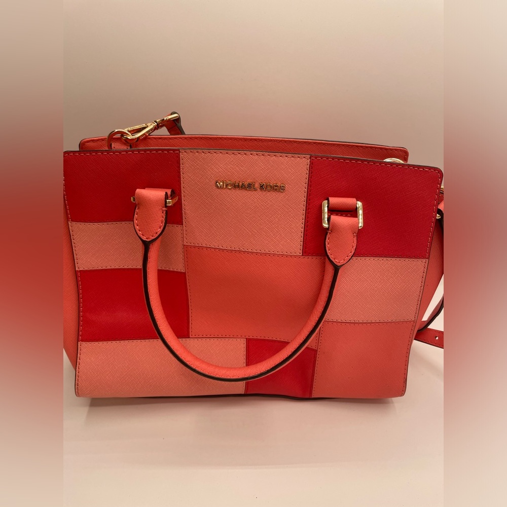 Michael Kors Selma Satchel Pink Grapefruit